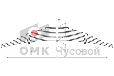 Рессора задняя для Урал 4320 10 листов